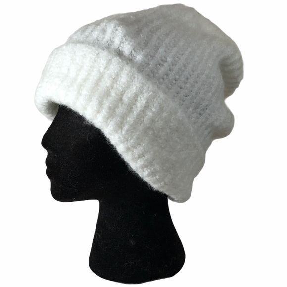 Free People Ivory Slouchy Beanie Hat Cap